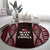 Tonga Rugby Round Carpet 2025 Mate Maa Tonga Ngatu Motif - Polynesian Pride