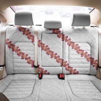 White Sunday Tonga Fakame Back Car Seat Cover Tongan Ngatu Heilala Lei LT14 - Polynesian Pride