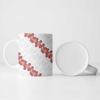 White Sunday Tonga Fakame Ceramic Mug Tongan Ngatu Heilala Lei LT14 - Polynesian Pride