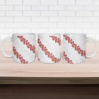White Sunday Tonga Fakame Ceramic Mug Tongan Ngatu Heilala Lei LT14 - Polynesian Pride