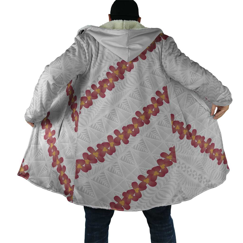White Sunday Tonga Fakame Cloak Tongan Ngatu Heilala Lei LT14 - Polynesian Pride