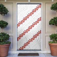 White Sunday Tonga Fakame Door Cover Tongan Ngatu Heilala Lei LT14 White - Polynesian Pride