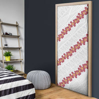 White Sunday Tonga Fakame Door Cover Tongan Ngatu Heilala Lei LT14 - Polynesian Pride