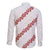 White Sunday Tonga Fakame Family Matching Long Sleeve Bodycon Dress and Hawaiian Shirt Tongan Ngatu Heilala Lei - Polynesian Pride