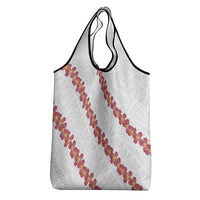 White Sunday Tonga Fakame Grocery Bag Tongan Ngatu Heilala Lei LT14 - Polynesian Pride