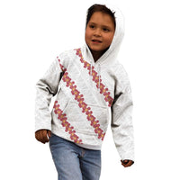 White Sunday Tonga Fakame Kid Hoodie Tongan Ngatu Heilala Lei LT14 - Polynesian Pride