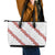 White Sunday Tonga Fakame Leather Tote Bag Tongan Ngatu Heilala Lei - Polynesian Pride