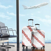 White Sunday Tonga Fakame Luggage Cover Tongan Ngatu Heilala Lei - Polynesian Pride