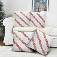 White Sunday Tonga Fakame Pillow Cover Tongan Ngatu Heilala Lei LT14 - Polynesian Pride