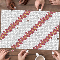 White Sunday Tonga Fakame Puzzle Tongan Ngatu Heilala Lei LT14 - Polynesian Pride