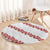 White Sunday Tonga Fakame Round Carpet Tongan Ngatu Heilala Lei - Polynesian Pride