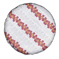 White Sunday Tonga Fakame Spare Tire Cover Tongan Ngatu Heilala Lei LT14 - Polynesian Pride