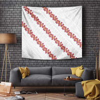 White Sunday Tonga Fakame Tapestry Tongan Ngatu Heilala Lei LT14 White - Polynesian Pride