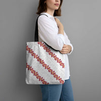 White Sunday Tonga Fakame Tote Bag Tongan Ngatu Heilala Lei LT14 - Polynesian Pride