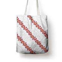 White Sunday Tonga Fakame Tote Bag Tongan Ngatu Heilala Lei LT14 - Polynesian Pride