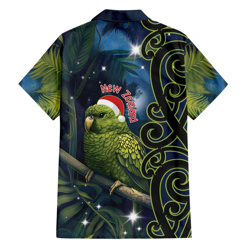 New Zealand Christmas Family Matching Summer Maxi Dress and Hawaiian Shirt Cute Kakapo Meri Kirihimete Maori Koru LT14 - Polynesian Pride
