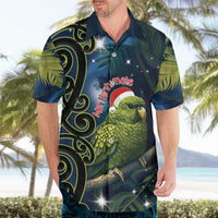 New Zealand Christmas Hawaiian Shirt Cute Kakapo Meri Kirihimete Maori Koru LT14 - Polynesian Pride