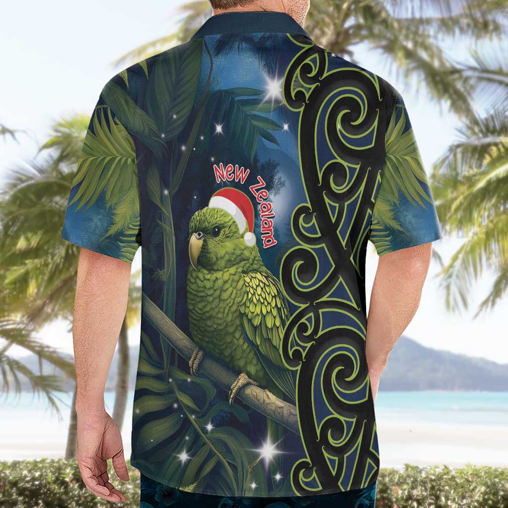 New Zealand Christmas Hawaiian Shirt Cute Kakapo Meri Kirihimete Maori Koru LT14 - Polynesian Pride