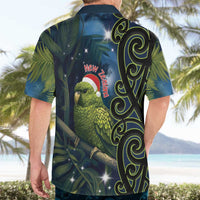 New Zealand Christmas Hawaiian Shirt Cute Kakapo Meri Kirihimete Maori Koru LT14 - Polynesian Pride
