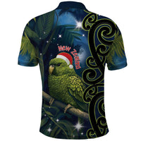 New Zealand Christmas Polo Shirt Cute Kakapo Meri Kirihimete Maori Koru