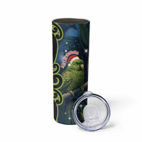 New Zealand Christmas Skinny Tumbler Cute Kakapo Meri Kirihimete Maori Koru LT14 - Polynesian Pride