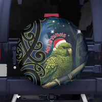 New Zealand Christmas Spare Tire Cover Cute Kakapo Meri Kirihimete Maori Koru LT14 - Polynesian Pride