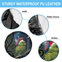New Zealand Christmas Spare Tire Cover Cute Kakapo Meri Kirihimete Maori Koru LT14 - Polynesian Pride