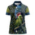 New Zealand Christmas Women Polo Shirt Cute Kakapo Meri Kirihimete Maori Koru
