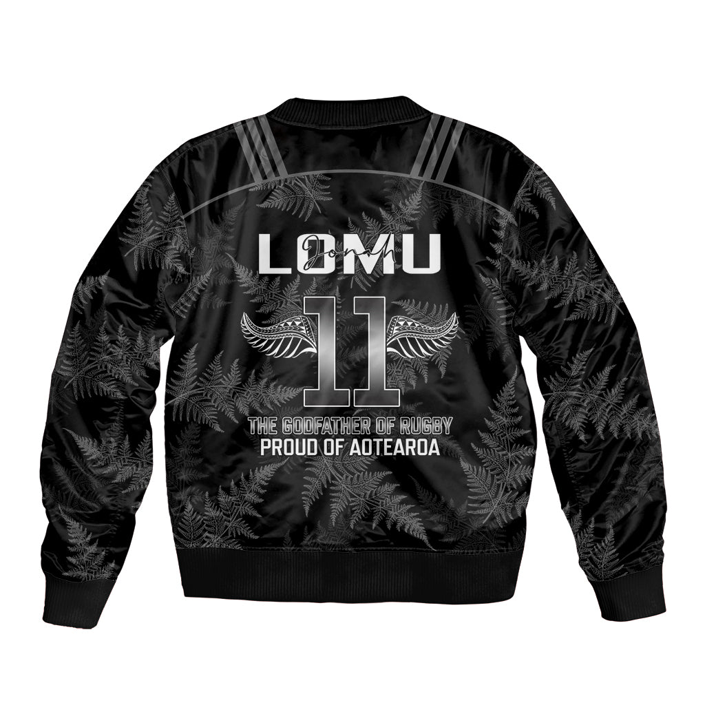 New Zealand Silver Fern Rugby Bomber Jacket Aotearoa Godfather Proud Gone But Never Forgotten LT14 - Polynesian Pride