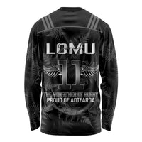 New Zealand Silver Fern Rugby Long Sleeve Shirt Aotearoa Godfather Proud Gone But Never Forgotten LT14 - Polynesian Pride