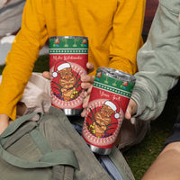 Personalized Hawaii Christmas Tumbler Cup Tiki Santa Mele Kalikimaka