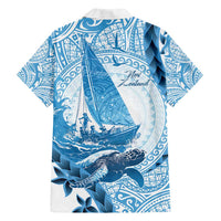New Zealand Sailing Family Matching Long Sleeve Bodycon Dress and Hawaiian Shirt Aotearoa Yacht Racing - Born To Sail LT14 - Polynesian Pride