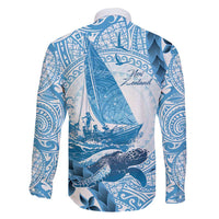 New Zealand Sailing Family Matching Mermaid Dress and Hawaiian Shirt Aotearoa Yacht Racing - Born To Sail LT14 - Polynesian Pride