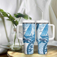 New Zealand Saling Tumbler With Handle Aotearoa Yacht Racing - Born To Sail