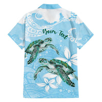 Personalised Polynesia Valentine's Day Family Matching Off The Shoulder Long Sleeve Dress and Hawaiian Shirt SeaTurtle Couple Polynesian - Fairy Sparkles Color LT14 - Polynesian Pride