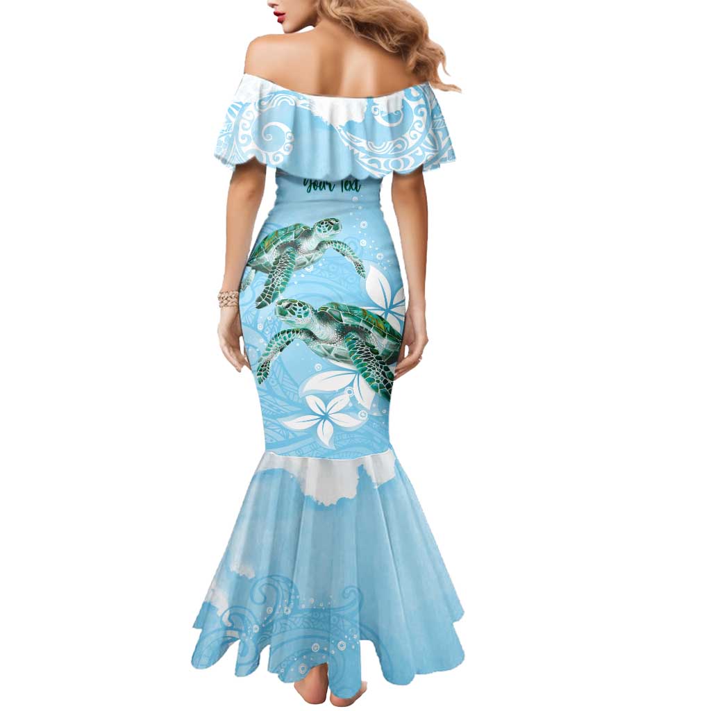 Personalised Polynesia Valentine's Day Mermaid Dress SeaTurtle Couple Polynesian - Fairy Sparkles Color LT14 - Polynesian Pride