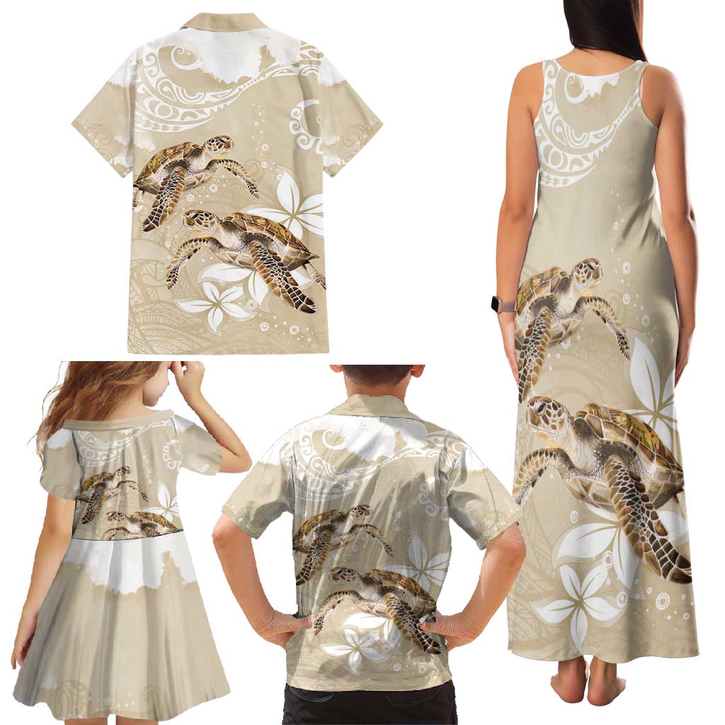 Happy Valentine's Day Polynesia Family Matching Tank Maxi Dress and Hawaiian Shirt SeaTurtle Couple Polynesian - Pollinate Color LT14 - Polynesian Pride