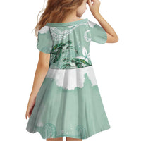 Happy Valentine's Day Polynesia Family Matching Off Shoulder Maxi Dress and Hawaiian Shirt SeaTurtle Couple Polynesian - Green Lester Color LT14 - Polynesian Pride