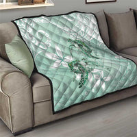 Happy Valentine's Day Polynesia Quilt SeaTurtle Couple Polynesian - Green Lester Color LT14 - Polynesian Pride