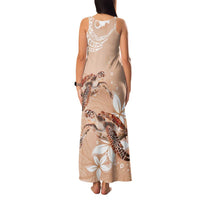 Happy Valentine's Day Polynesia Family Matching Tank Maxi Dress and Hawaiian Shirt SeaTurtle Couple Polynesian - Desert Sand Color LT14 - Polynesian Pride