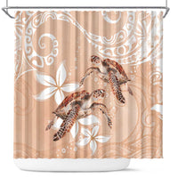 Happy Valentine's Day Polynesia Shower Curtain SeaTurtle Couple Polynesian - Desert Sand Color LT14 Desert Sand - Polynesian Pride