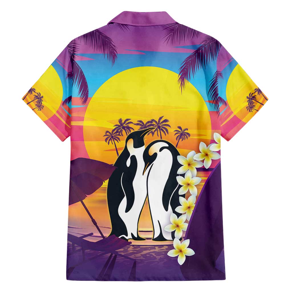 Hawaii Penguin Couple Family Matching Long Sleeve Bodycon Dress and Hawaiian Shirt You Are My Valentine - Tropical Sunset Vibes LT14 - Polynesian Pride