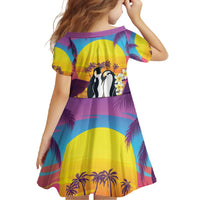 Hawaii Penguin Couple Family Matching Off Shoulder Maxi Dress and Hawaiian Shirt You Are My Valentine - Tropical Sunset Vibes LT14 - Polynesian Pride