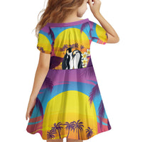 Hawaii Penguin Couple Family Matching Puletasi and Hawaiian Shirt You Are My Valentine - Tropical Sunset Vibes LT14 - Polynesian Pride