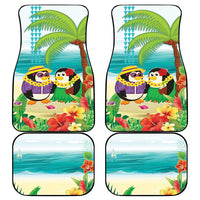 Hawaii Penguin Couple Car Mats Hawaiian Kakau - Tropical Summer Vibes LT14 - Polynesian Pride
