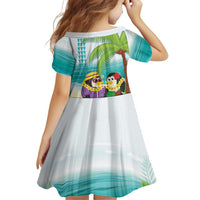 Hawaii Penguin Couple Family Matching Off Shoulder Short Dress and Hawaiian Shirt Hawaiian Kakau - Tropical Summer Vibes LT14 - Polynesian Pride