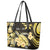 Personalised Aloha Hawaii Oahu Island Leather Tote Bag Gathering Place Sea Turtle Ilima Flowers