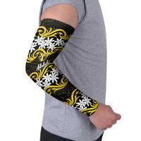 Personalised Cook Islands Aitutaki Arm Sleeves Tiare Maori Polynesian Waves Tattoo