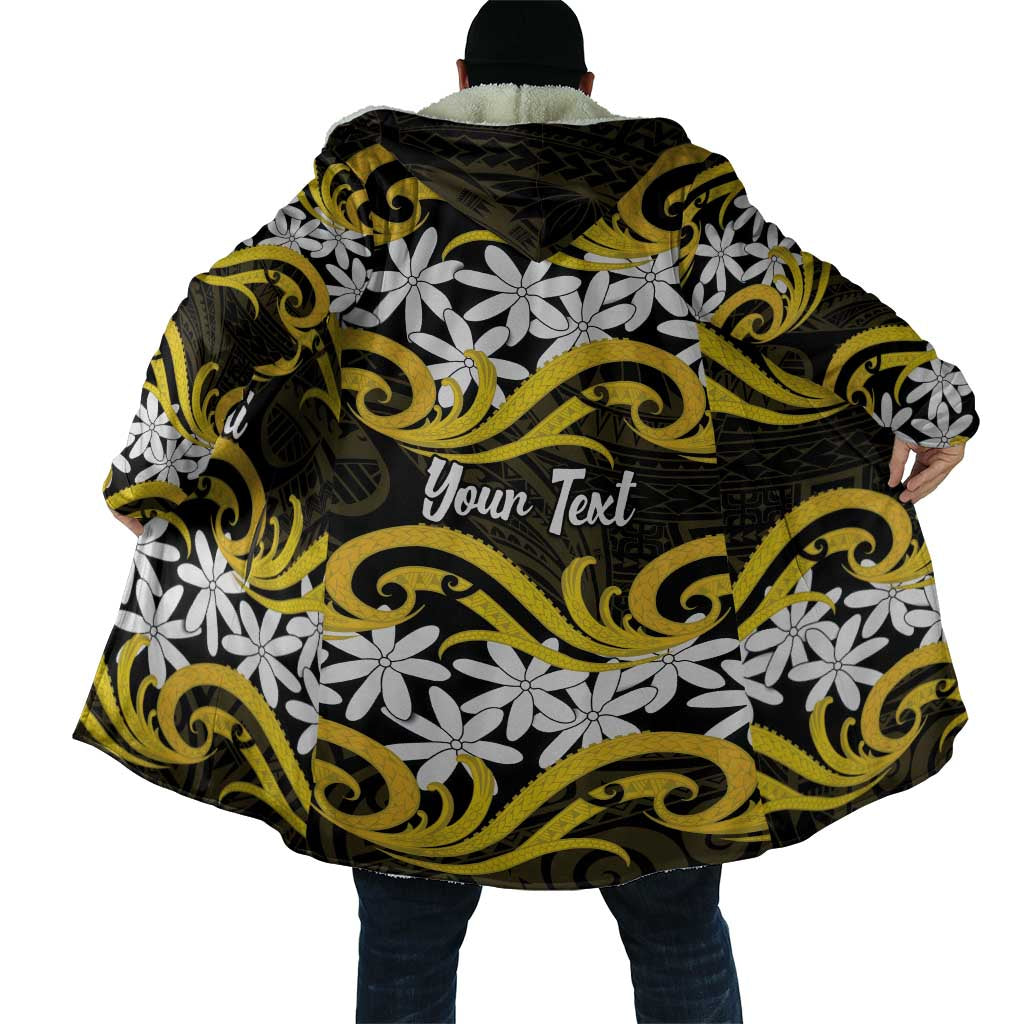 Personalised Cook Islands Aitutaki Cloak Tiare Maori Polynesian Waves Tattoo