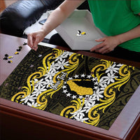 Personalised Cook Islands Aitutaki Puzzle Tiare Maori Polynesian Waves Tattoo